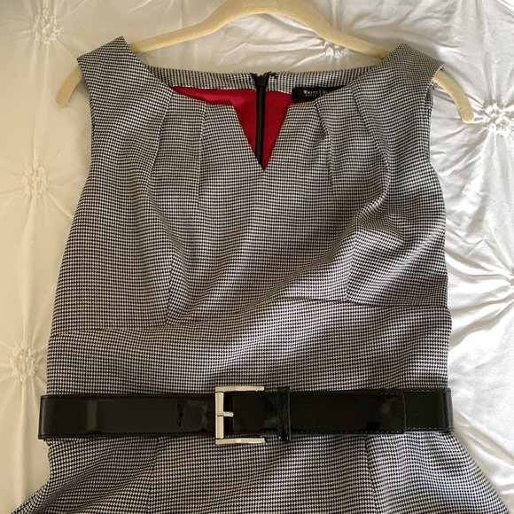 NWOT Mini Houndstooth WHBM Dress - Picture 3 of 7